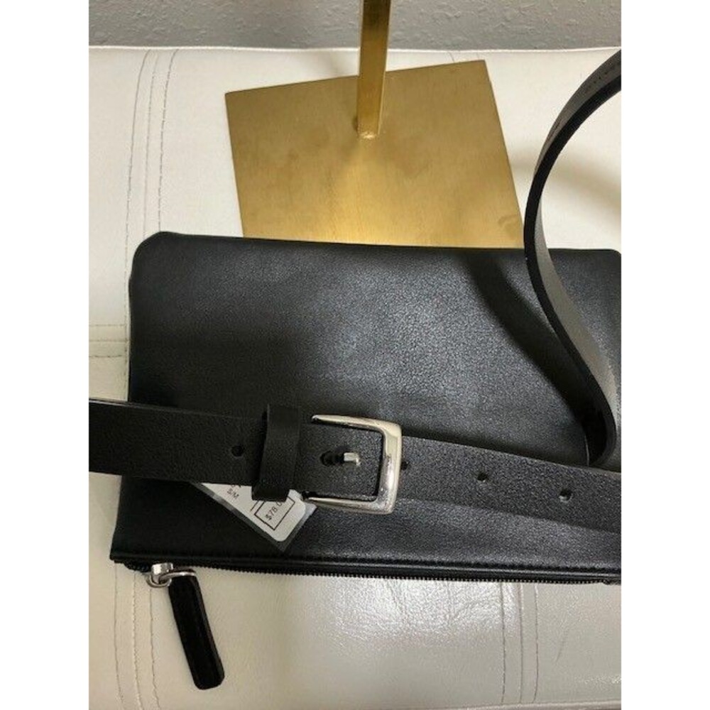 Calvin Klein Belt and Clutch Fanny Pack Black NWT Sz S/M - Picture 4 of 4